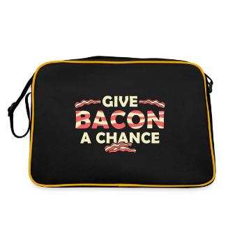 Give a chance Comedian Gift - Retro Bag - black/gold - Back
