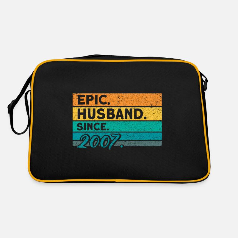 15. Hochzeitstag Paardesign 15 Jahre Ehe Retro Tasche