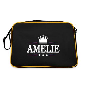 Amélie - Sac Retro - noir/or - Dos