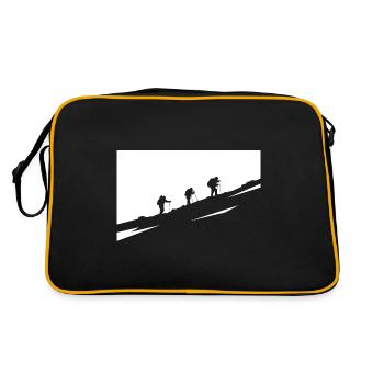 Randonnée pédestre - (8) - Sac Retro - noir/or - Dos