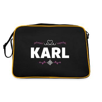 Karl - Retro Bag - black/gold - Back