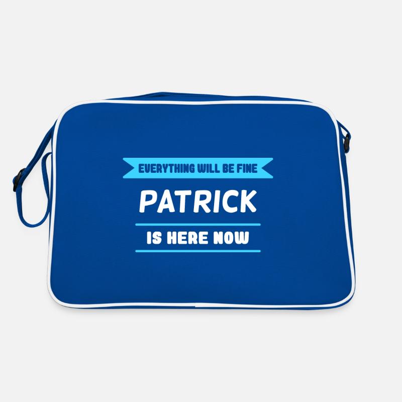 Patrick Name Spruch für stolze Patricks Retro Tasche