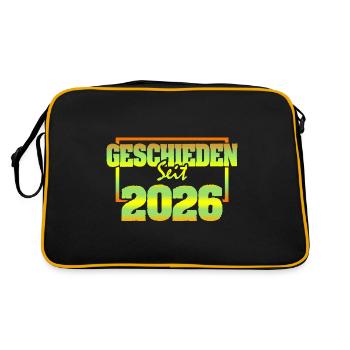 Ehemann 2026 - Retro Tasche - Schwarz/Gold - Hinten