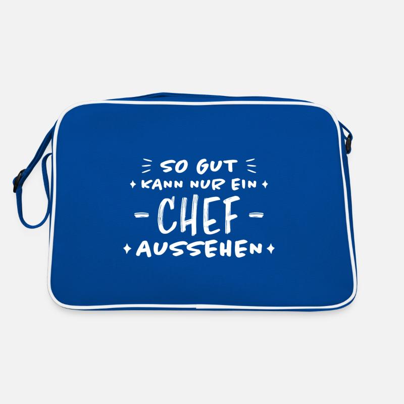 Chef Lustiger Spruch Arbeit Beruf Chef Geschenk Retro Tasche