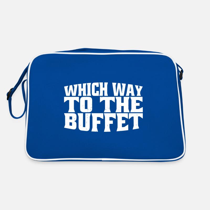 Which Way To The Buffet 29 Retro Tasche
