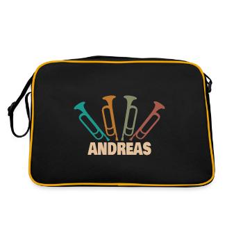 Tube Andreas - Retro Bag - black/gold - Back