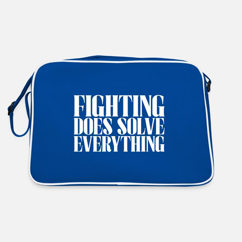 Fighting Does Solve Everything Retro Tasche
