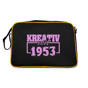 Kreativ 1953 - Retro Tasche - Schwarz/Gold - Hinten