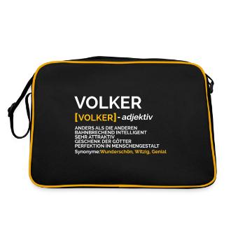Scott - Retro Bag - black/gold - Back
