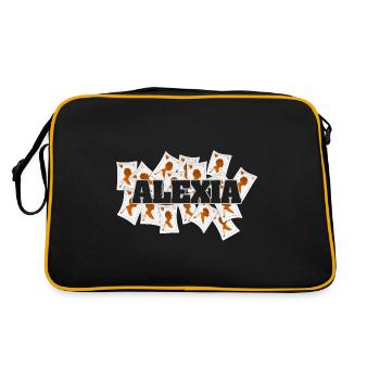 Cadeau pour Alexia - Sac Retro - noir/or - Dos