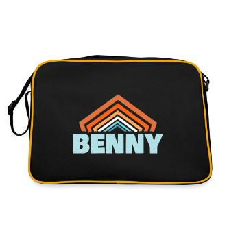 Cadeau pour Benny - Sac Retro - noir/or - Dos