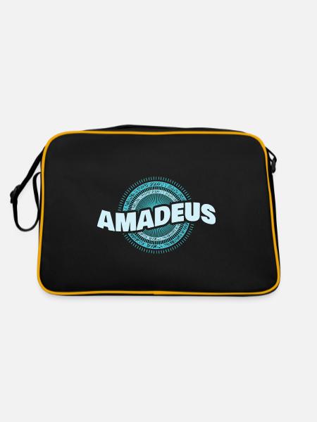 Amadeus comme idée cadeau - Sac Retro - noir/or - Dos