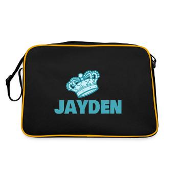 Jayden as a first name - Retro Bag - black/gold - Back