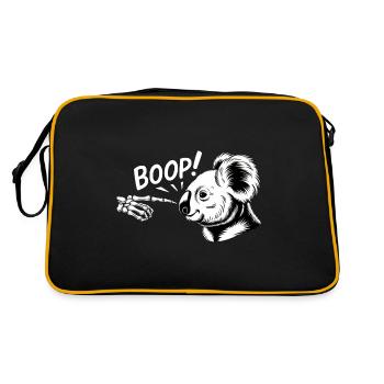 Koala Boop squelette main Koala Animal Lover Koalas - Sac Retro - noir/or - Dos