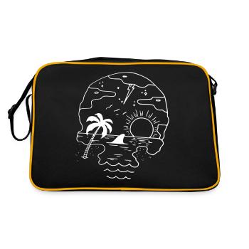 Tête de mort - Sac Retro - noir/or - Dos