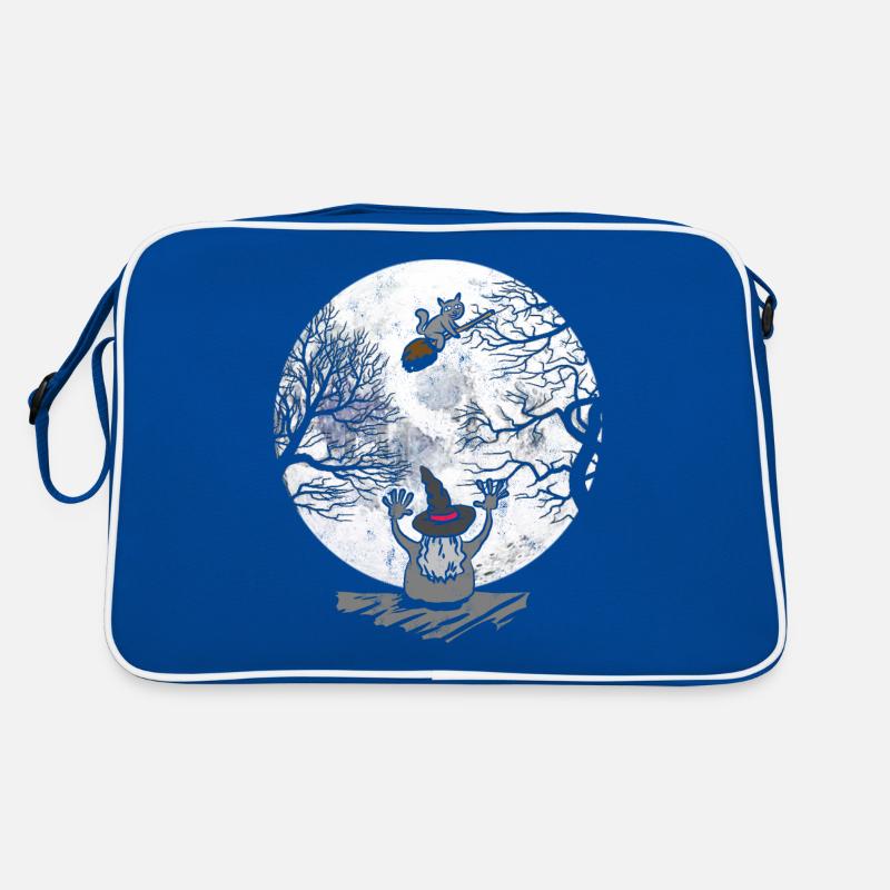 Halloween witch bat Retro Bag