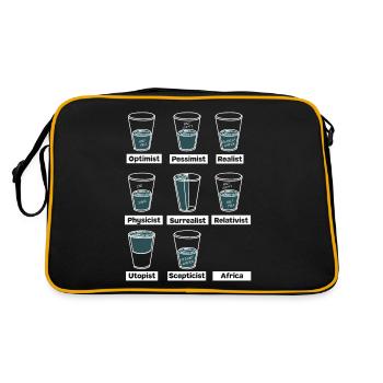 Water glass Fun - Retro Bag - black/gold - Back