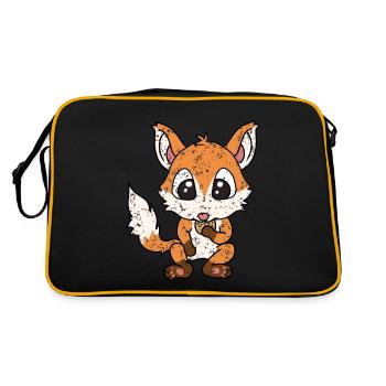 Little Fox Hunger Cookies Style Rétro Vintage - Sac Retro - noir/or - Dos