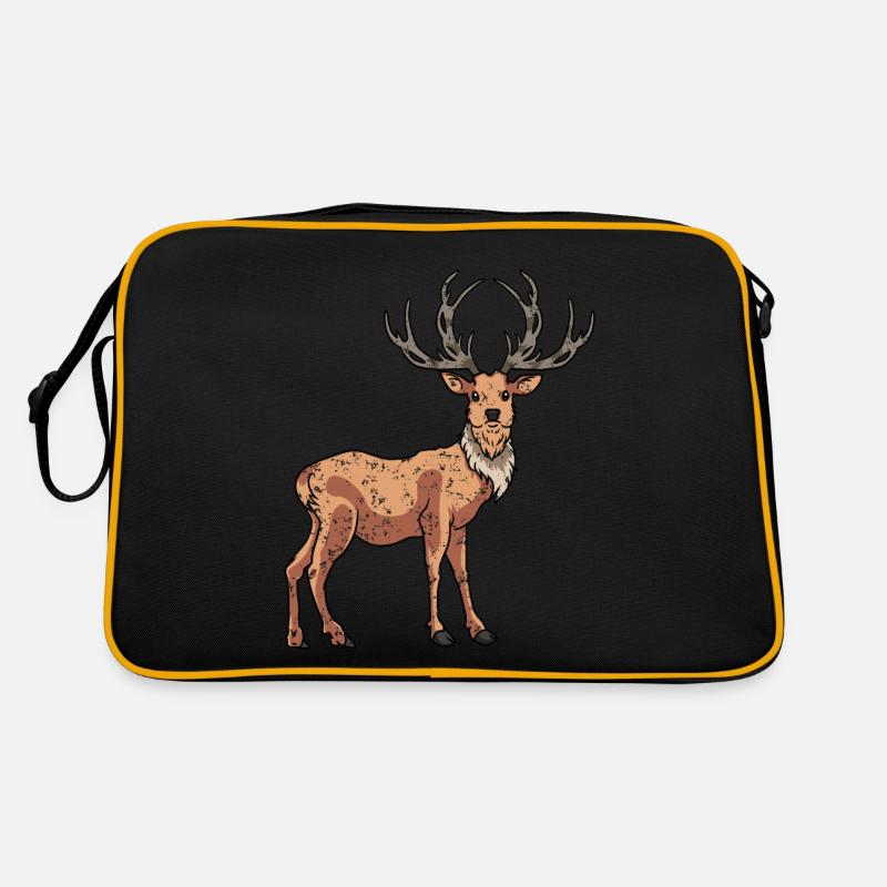 Deer in Retro Vintage Style Retro Bag
