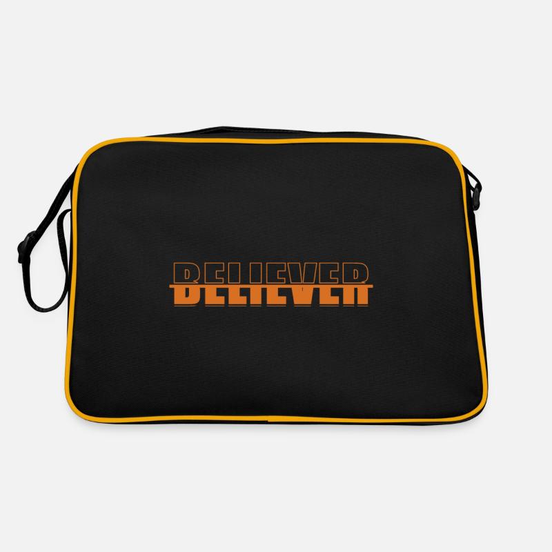 Christlich, Glaube, Glaubender, Gläubiger Retro Tasche