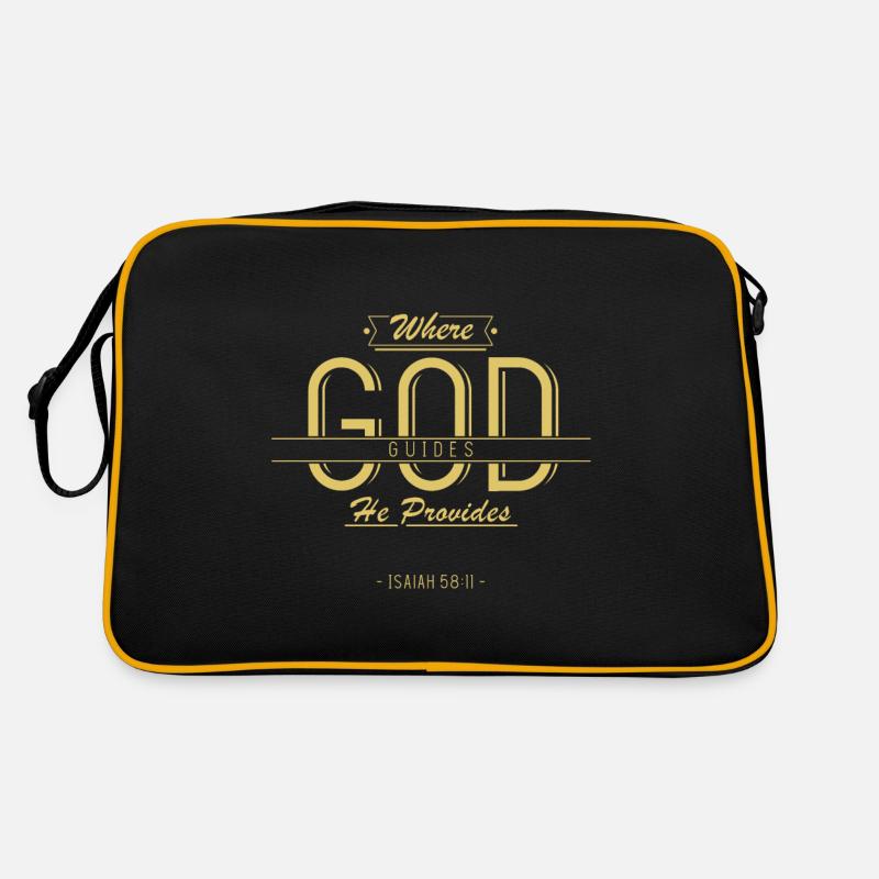 Christlich, Gott wird euch versorgen, Kirche Retro Tasche