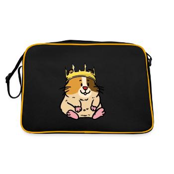 Petit hamster rongeur roi rongeur enfants - Sac Retro - noir/or - Dos