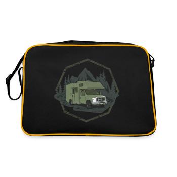 Camper - Retro Bag - black/gold - Back