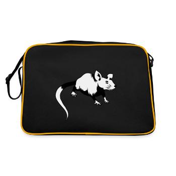 Souris Rat Rongeur Rongeur Animal - Sac Retro - noir/or - Dos
