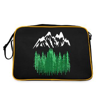 Mountains Mountaineering Alps Mountain Mountains - Retro Bag - black/gold - Back