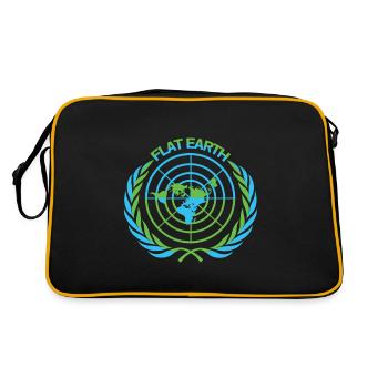 Flat Earth - Retro Bag - black/gold - Back