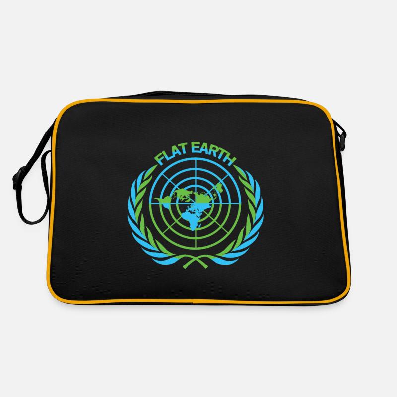 Flat Earth Retro Tasche