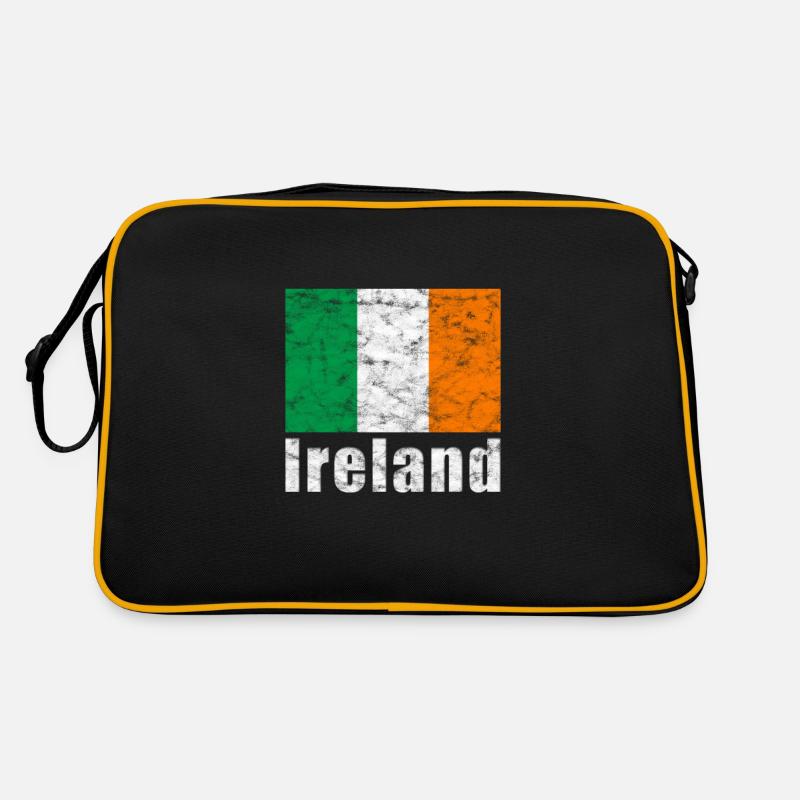 Irische Flagge Retro Tasche