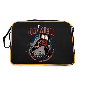 Gamer - Retro Bag - black/gold - Back