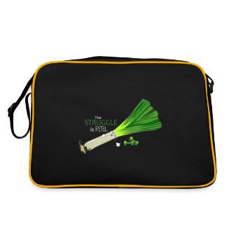 Low fitness leek - Retro Bag - black/gold - Back