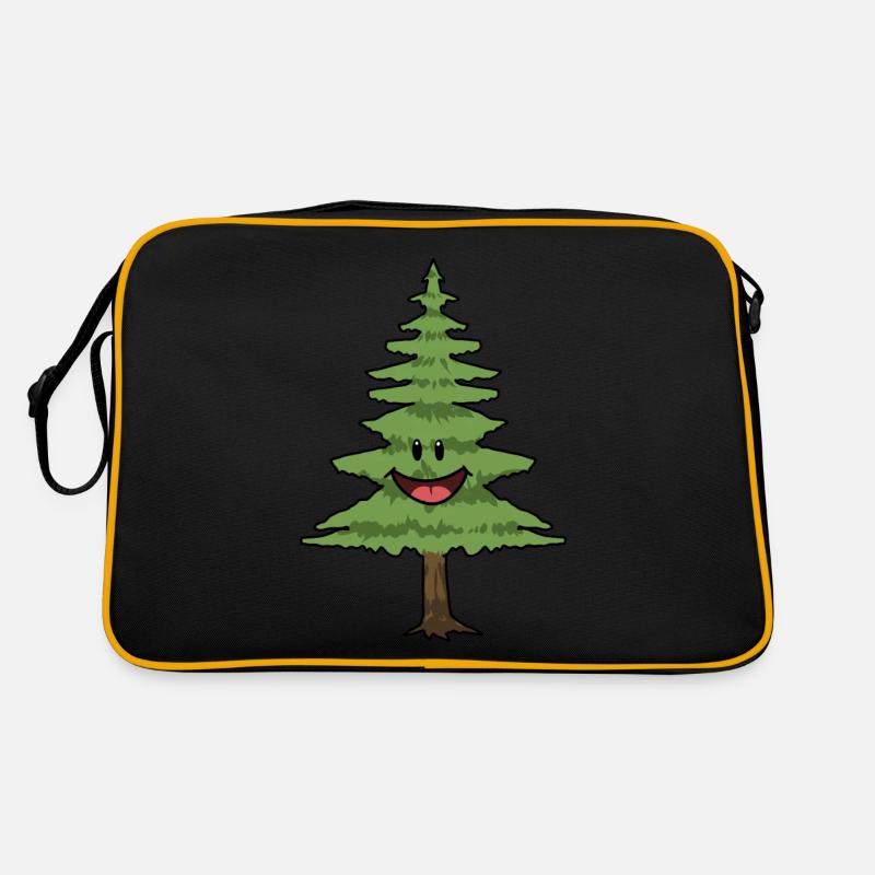 Pine Tree Pine Trees Firs Retro Bag