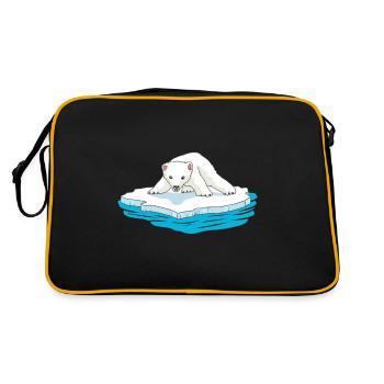 Ours polaires Ours polaires Animaux Ours Ours Bébé Bébé - Sac Retro - noir/or - Dos