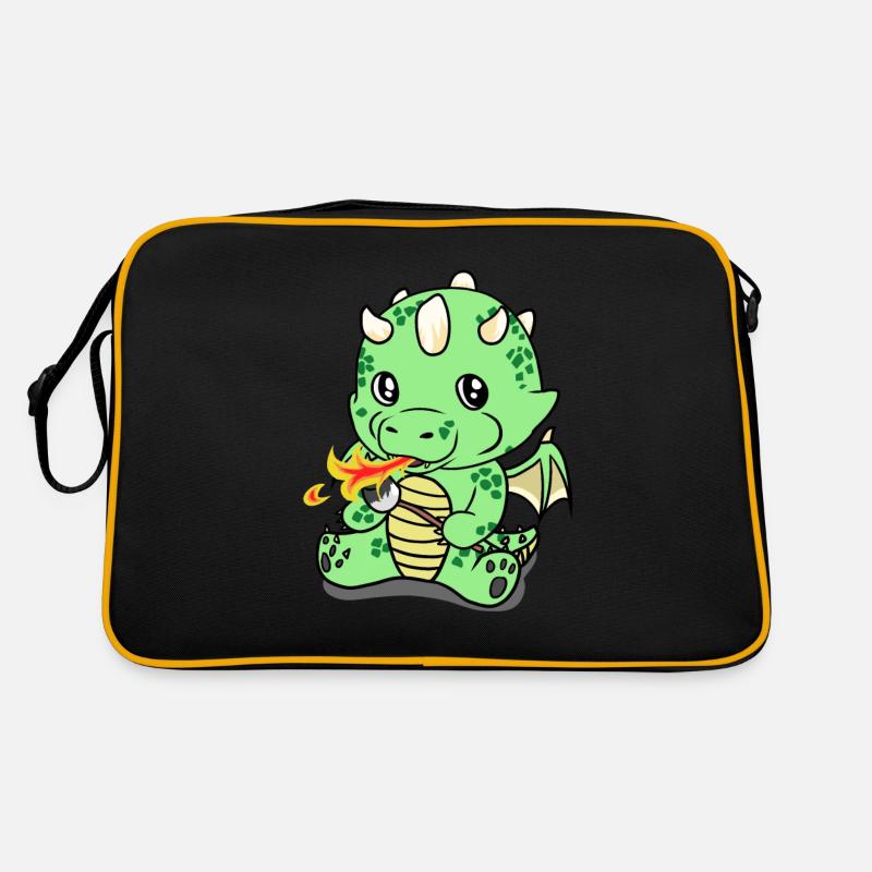 Dragon Dragon Créatures Mythiques Enfants Bébé Sac Retro