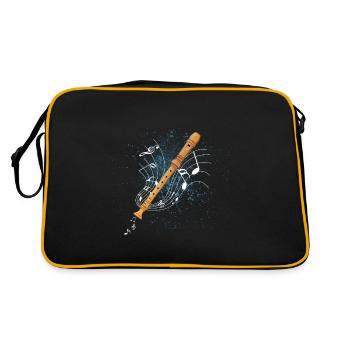 recorder - Retro Bag - black/gold - Back