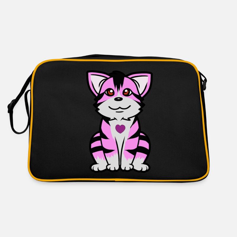 Chat Chats Animaux Sac Retro