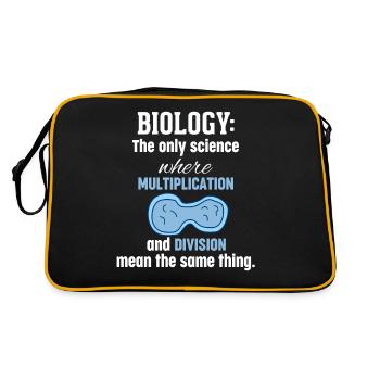 Biologist biology teacher pupil student gift - Retro Bag - black/gold - Back