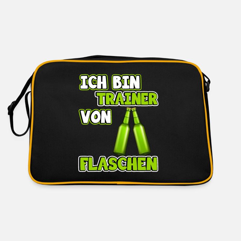 Ich bin Trainer von Flaschen | Lustig Spruch Coach Retro Tasche