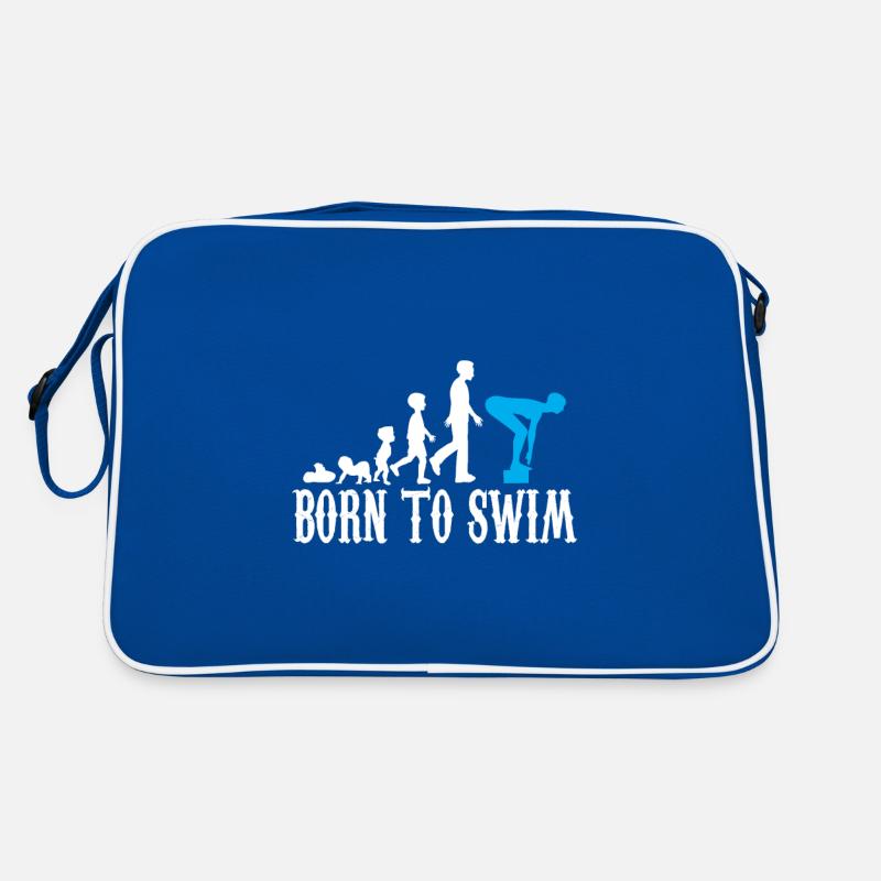 Schwimmer Evolution Geburt Baby Kind Geschenk Retro Tasche