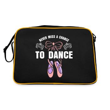 Cadeau de danse de ballet - Sac Retro - noir/or - Dos