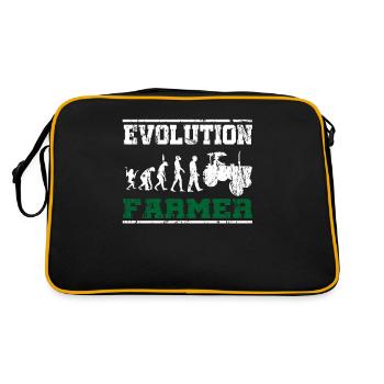 Traktor Landwirt Evolution - Retro Tasche - Schwarz/Gold - Hinten