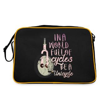 Fahrrad Einrad - Retro Bag - black/gold - Back