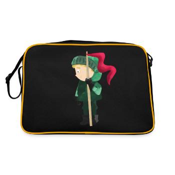 Ritter Burg Königreich Prinzessin Drache Geschenk - Sac Retro - noir/or - Dos