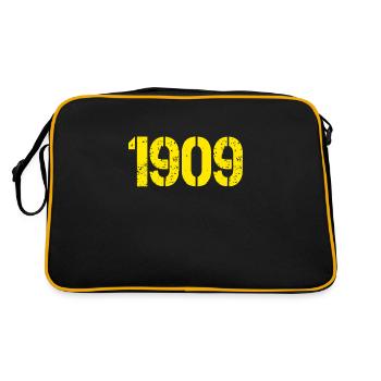 Dortmund - Retro Tasche - Schwarz/Gold - Hinten