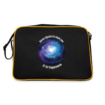 Supernova Funny saying physics universe gift - Retro Bag - black/gold - Back