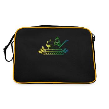 Harvester - Retro Bag - black/gold - Back