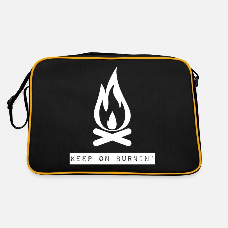 Continuez à brûler - feu de camp confortable Sac Retro